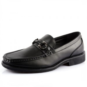 Ferragamo Master Loafer Shoes Black For Men