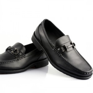 Ferragamo Master Loafer Shoes Black For Men