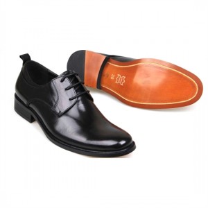 Ferragamo Aiden Patent Oxford Shoes Black For Men