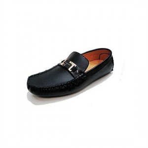 Ferragamo Shoes Loafers Buckle Leather Coffee For Men