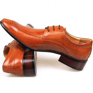 Ferragamo Aiden Patent Leather Lace-up Shoes Brown For Men