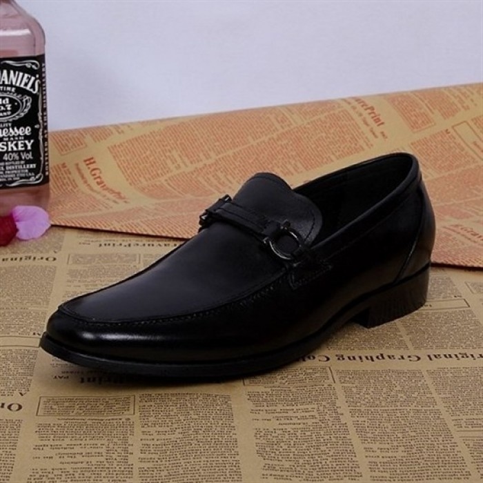 Ferragamo Gancio Bit Moccasin Black Shoes For Men