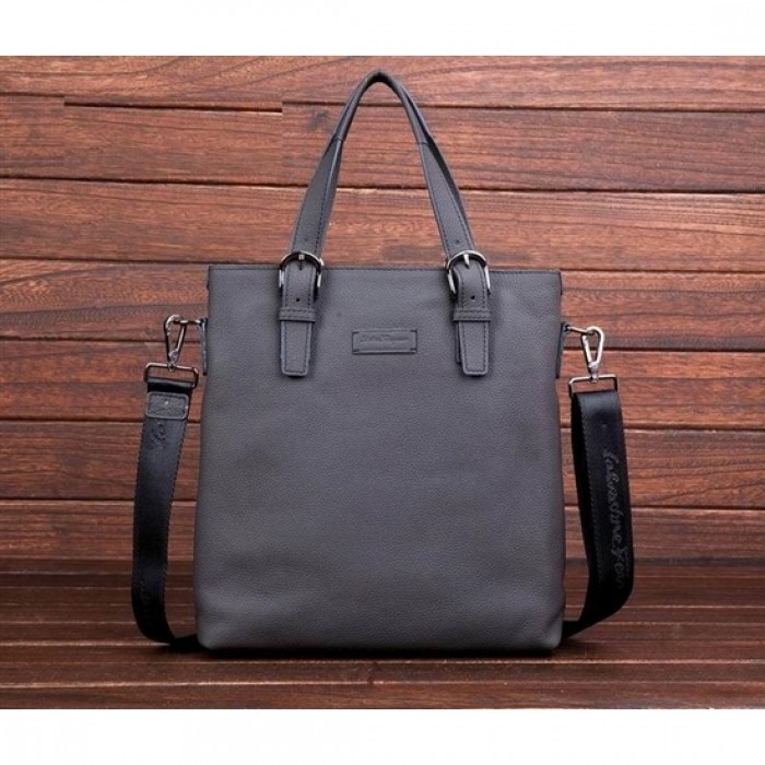 Ferragamo Grained Tote Grey Bag TH-S906 For Men