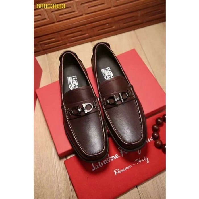 Ferragamo Driver Moccasin Shoe 091 For Men