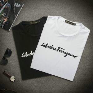 Ferragamo Short T-Shirt in white Online Factory Store For Men