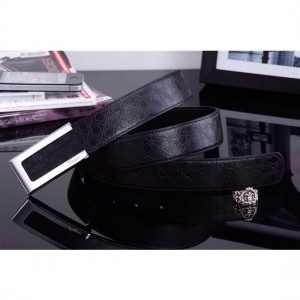 Ferragamo Gentle Monster leather belt with double gancini buckle GM056 For Men