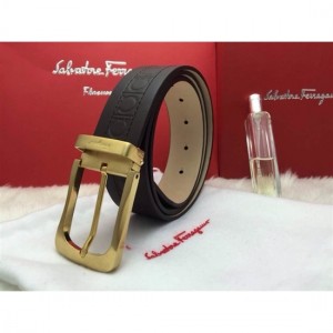 Ferragamo Gentle Monster leather belt with double gancini buckle GM109 For Men