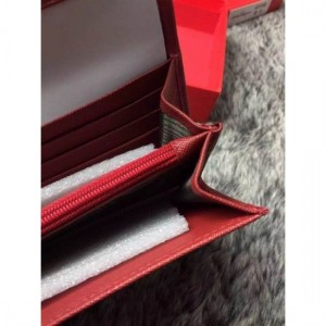 Ferragamo wallet in red with gold Gancio buckle For Women