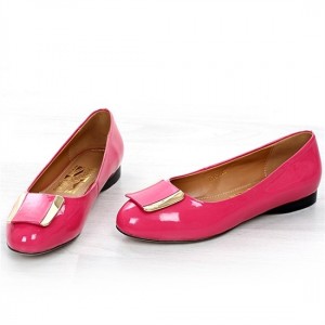 Ferragamo Patent Leather Footwear Rose For Women