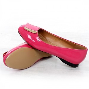 Ferragamo Patent Leather Footwear Rose For Women