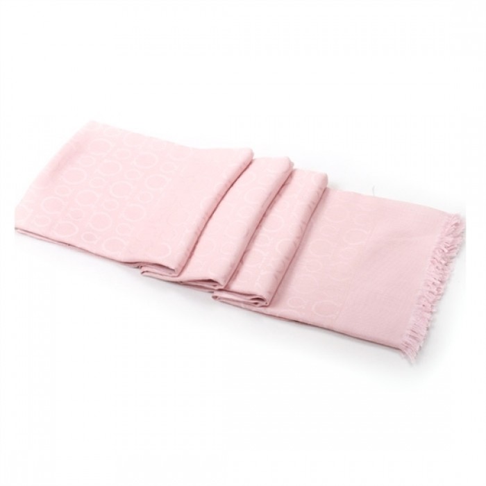 Authentic Ferragamo Wool Scarf Pink For Women