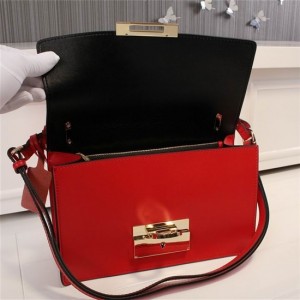 Ferragamo small Gancio Lock Shoulder bag red SFS-UU264 For Women