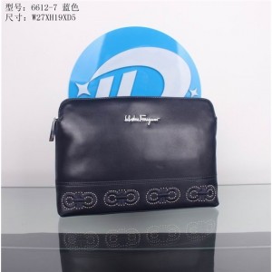 Ferragamo clutch wallet blue new style For Women