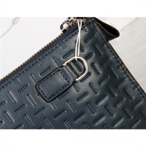 Ferragamo pouch wallet dark blue new style For Women