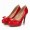 Ferragamo Platform Heel Red For Women