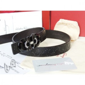 Ferragamo Adjustable Gancio Vara Buckle Belt In 85CM-105CM Sizes MW067 For Women