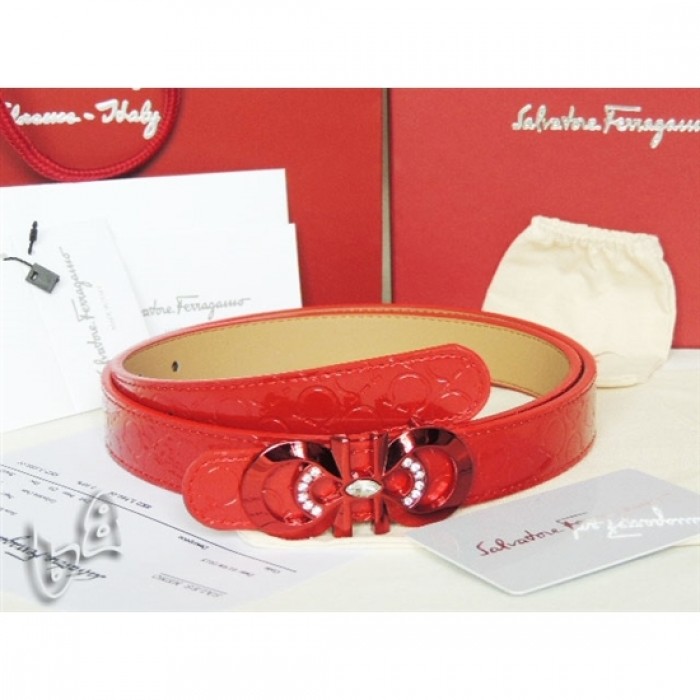 Ferragamo Adjustable Gancio Vara Buckle Belt In 85CM-105CM Sizes MW086 For Women