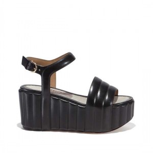 Salvatore Ferragamo Platform Wedge Thong Sandals SF-R810 For Women