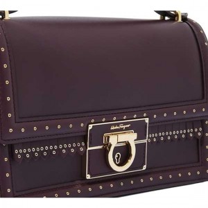Salvatore Ferragamo Medium Gancio Lock Shoulder Bag Sale Online SFS-UU162 For Women